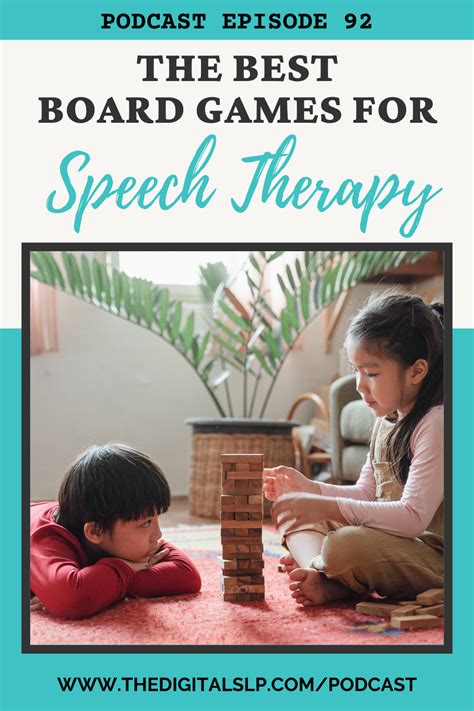 The Best Board Games for Speech Therapy .